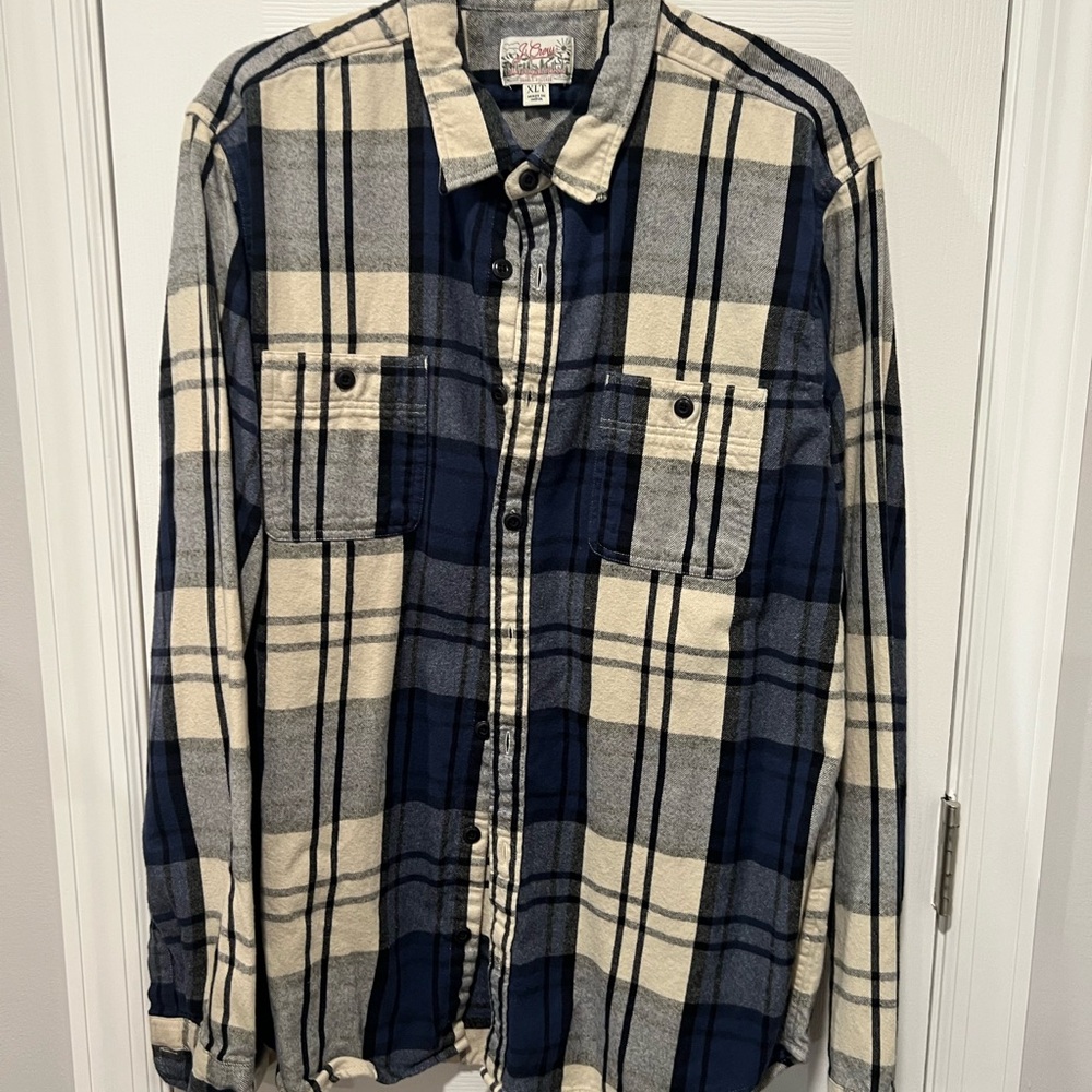 Mens J. Crew flannel Shirt